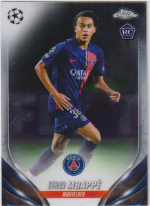2023-24 Topps Chrome UEFA Club Competitions Ethan Mbappe #91 RC