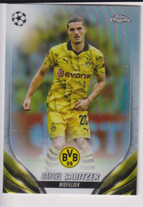 2023-24 Topps Chrome UEFA Club Competitions Refractor Marcel Sabitzer #80