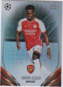 2023-24 Topps Chrome UEFA Club Competitions Refractor Bukayo Saka #148