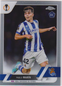 2022-23 Topps Chrome UEFA Club Competitions Pablo Marin #54 RC