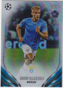 2023-24 Topps Chrome UEFA Club Competitions Refractor Gustav Isaksen #200 RC