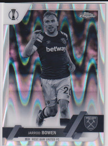 2022-23 Topps Chrome UEFA Club Competitions Black & White RayWave Refractor Jarrod Bowen #123