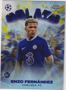 2022-23 Topps Chrome UEFA Club Competitions Golazo Enzo Fernandez #G-2 RC