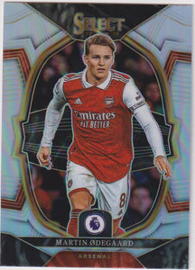 2022-23 Panini Select Premier League Silver Prizm Martin Odegaard #6