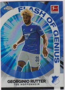 2022-23 Topps Chrome Bundesliga Flash of Genius Georginio Rutter #FG-GR