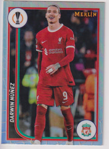 2023-24 Topps Merlin UEFA Club Competitions Refractor Darwin Nunez #68