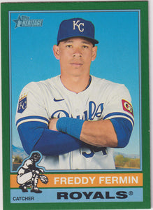 2025 Topps Heritage Dark Green Bordered Freddy Fermin #466