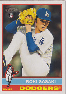 2025 Topps Heritage Baseball Roki Sasaki #224 RC
