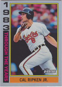 2025 Topps Heritage Through the Years Holographic Cal Ripken Jr. #TTY-6