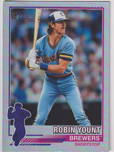 2025 Topps Heritage 1976 Redefined Holographic Robin Yount #76R-10