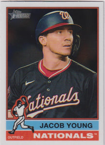 2025 Topps Heritage Chrome Jacob Young #127