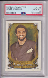 2024 Topps Allen & Ginter Caleb Williams #233 PSA 10