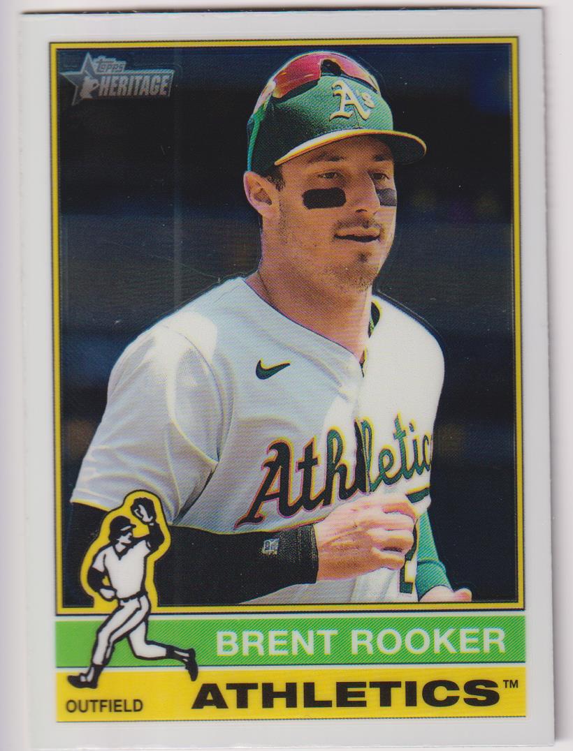 2025 Topps Heritage Baseball Chrome Brent Rooker #63