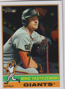 2025 Topps Heritage Baseball Chrome Mike Yastrzemski #470