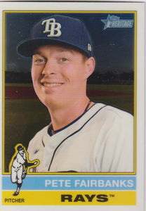 2025 Topps Heritage Baseball Chrome Pete Fairbanks #361