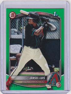 2025 Bowman Baseball Green Border 15/99 Jansel Luis #BP-84