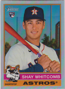2025 Topps Heritage Baseball Chrome Refractor Shay Whitcomb #362 RC