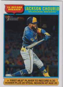 2025 Topps Heritage Baseball Chrome Jackson Chourio #5