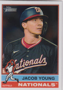 2025 Topps Heritage Baseball Chrome Jacob Young #127