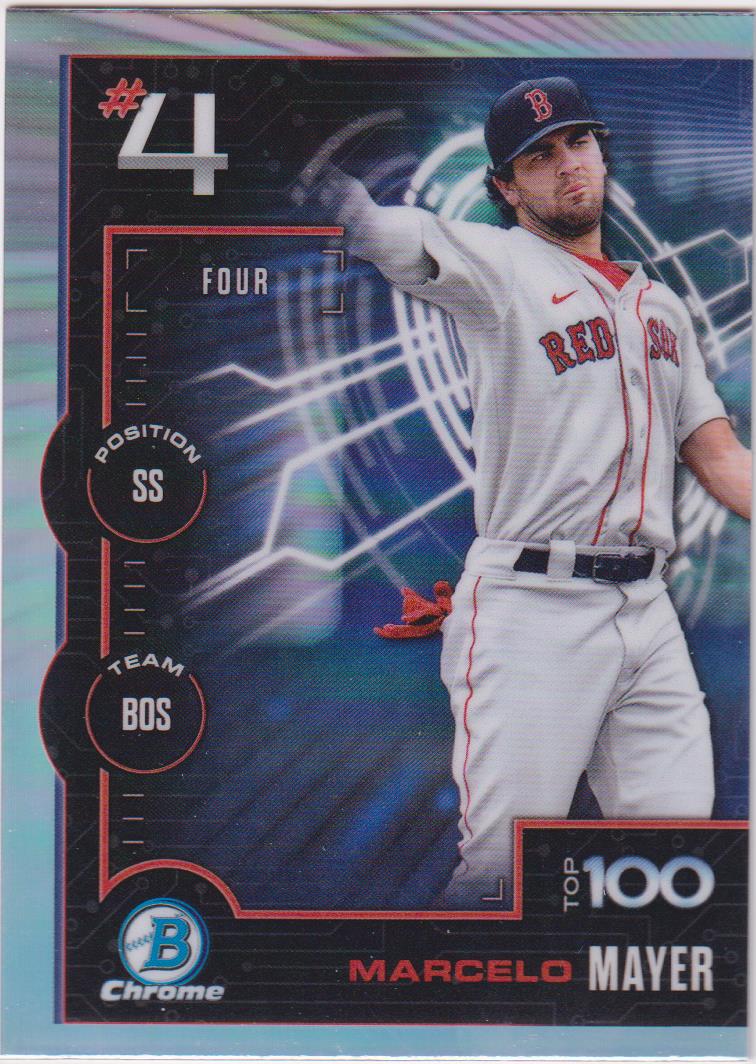 2025 Bowman Baseball Top 100 Marcelo Mayer #BTP-4