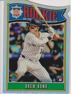 2025 Bowman Baseball Rookie of the year Favourites Drew Romo #ROY-9 RC