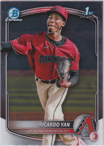 2025 Bowman Baseball Chrome Prospects Ricardo Yan #BCP-31