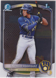 2025 Bowman Baseball Chrome Prospects Yophery Rodriguez #BCP-36
