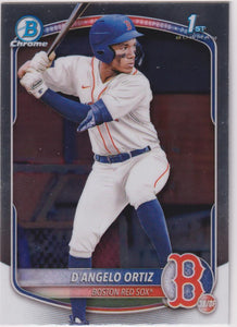 2025 Bowman Baseball Chrome Prospects D'Angelo Ortiz #BCP-61