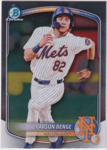 2025 Bowman Baseball Chrome Prospects Carson Benge #BCP-108