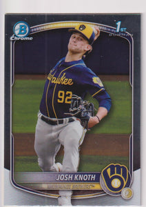 2025 Bowman Baseball Chrome Prospects Josh Knoth #BCP-136