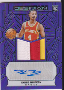 2023-24 Panini Obsidian Electric Etch Purple Flood 19/49 Kobe Bufkin #233 RC