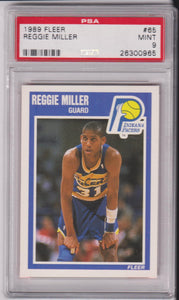 1989 Fleer Reggie Miller #65 PSA 9