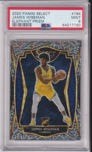 2020 Panini Select Elephant Prizm James Wiseman #184 RC PSA 9