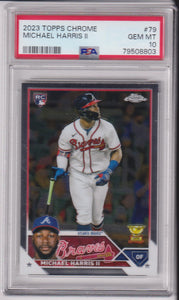 2023 Topps Chrome Michael Harris II #79 RC PSA 10