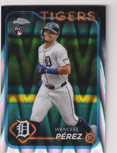 2024 Topps Chrome Update Series RayWave Refractor Wencel Perez #USC167 RC