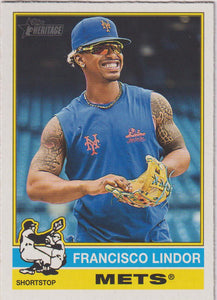 2025 Topps Heritage Image Variation Francisco Lindor #229