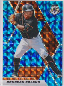 2021 Panini Mosaic Reactive Blue Mosaic Prizm Donovan Solano #152