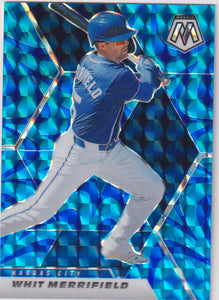 2021 Panini Mosaic Reactive Blue Mosaic Prizm Whit Merrifield #14