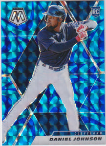 2021 Panini Mosaic Reactive Blue Mosaic Prizm Daniel Johnson #214 RC