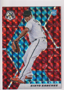 2021 Panini Mosaic Reactive Red Mosaic Prizm Sixto Sanchez #202 RC