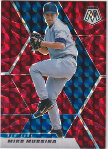 2021 Panini Mosaic Reactive Red Mosaic Prizm Mike Mussina #41