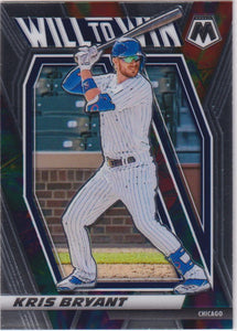 2021 Panini Mosaic Will To Win Kris Bryant #WTW3