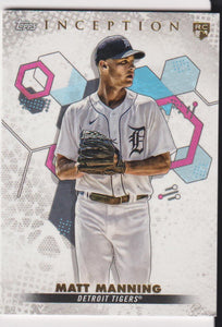 2022 Topps Inception Baseball Matt Manning #43 RC
