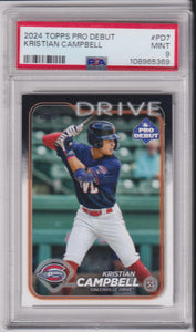 2024 Topps Pro Debut Kristian Cambell #PD7 PSA 9