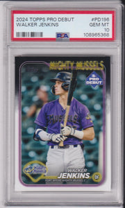 2024 Topps Pro Debut Walker Jenkins #PD196 PSA 10