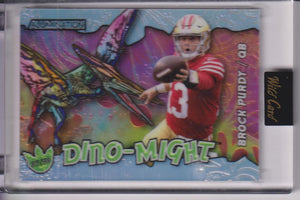 2023 Wild Card Alumination Dino-Might 37/50 Brock Purdy #AD-BP2
