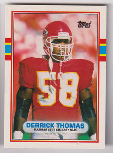 1989 Topps Traded Derrick Thomas #90T RC