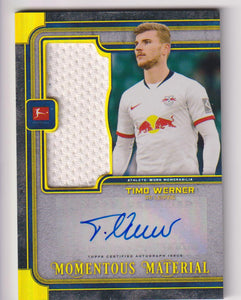 2019 Museum Collection Momentous Jumbo Relics Gold 48/50 Timo Werner AJR-TW