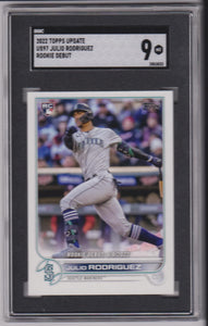 2022 Topps Update Rookie Debut Julio Rodriguez #US97 RC SGC 9