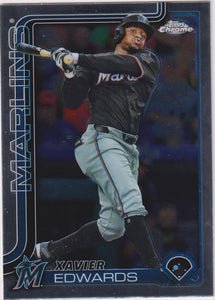 2025 Topps Chrome Baseball Xavier Edwards #115